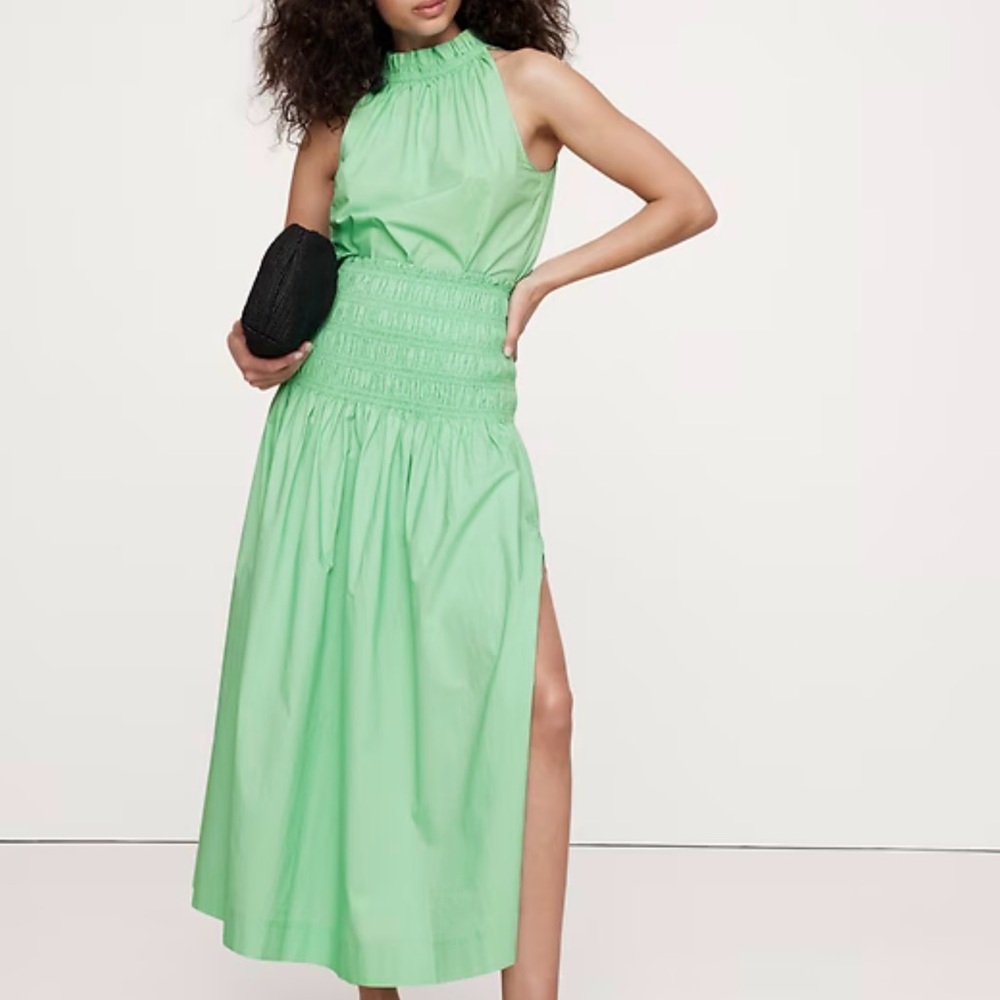 Banana Republic Mint Green Midi Skirt
